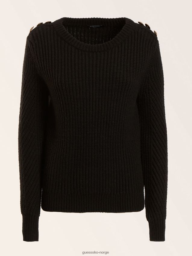 Guess sort marciano ullblandingsgenser svart kvinner F0LJ805911