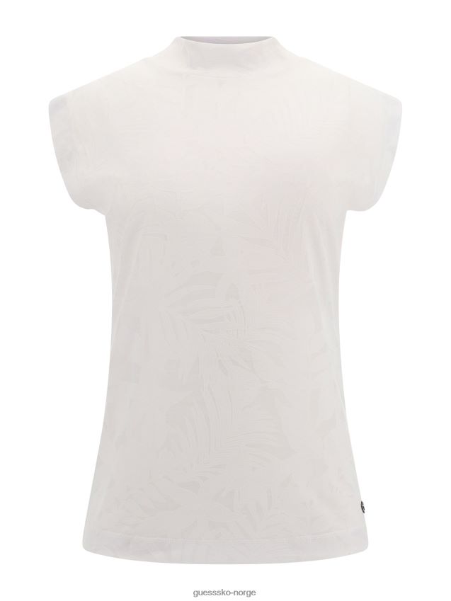 Guess turtle neck topp hvit multi hvit multi kvinner F0LJ803164