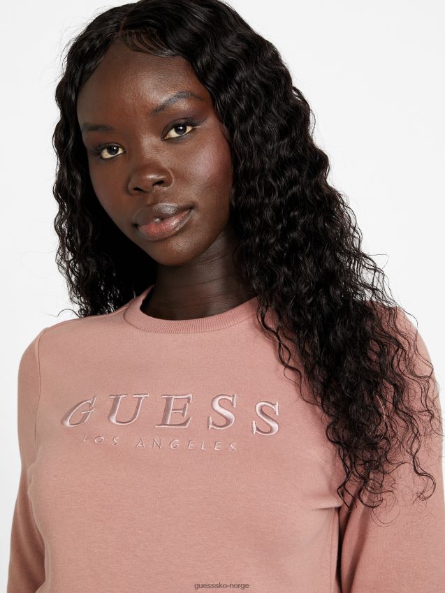 Guess val crewneck pullover stekt kastanje stekt kastanje kvinner F0LJ807050