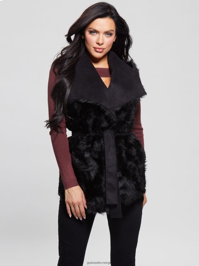 Guess kolsvart vendbar namivest kulsvart kvinner F0LJ809215