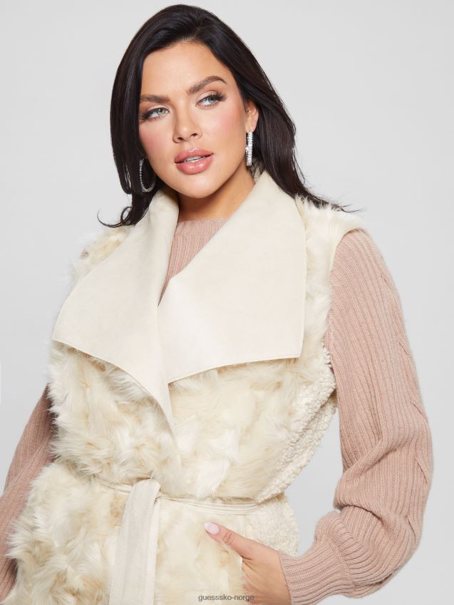 Guess perle østers vendbar nami vest perle østers kvinner F0LJ809286