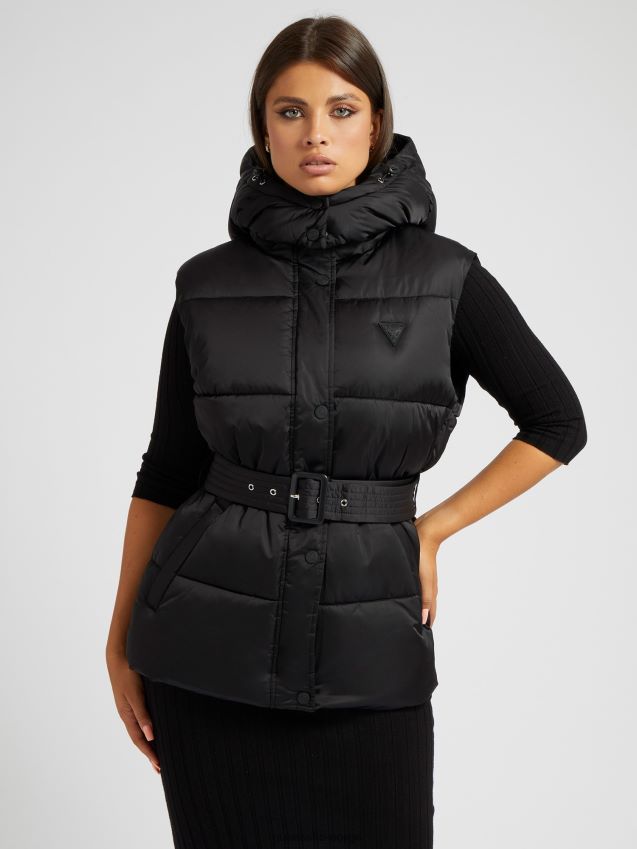 Guess puffervest svart svart kvinner F0LJ803267