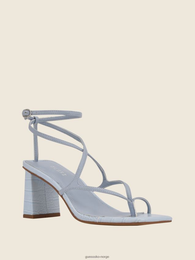 Guess arisae blokkhælte sandaler lyseblå lyse blå kvinner F0LJ809989