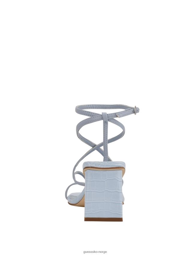 Guess arisae blokkhælte sandaler lyseblå lyse blå kvinner F0LJ809989