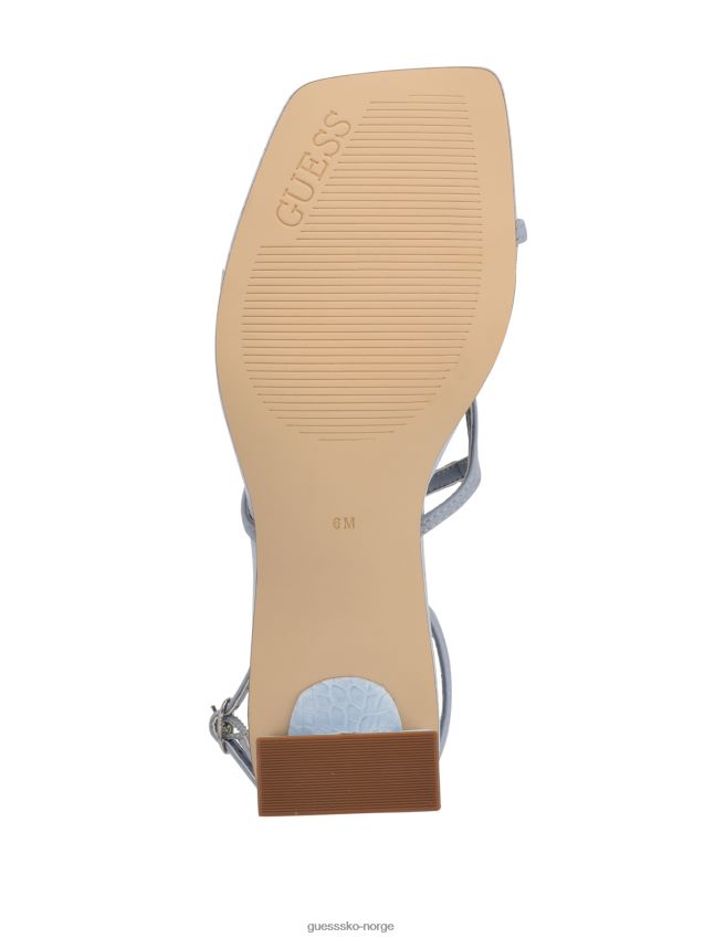 Guess arisae blokkhælte sandaler lyseblå lyse blå kvinner F0LJ809989