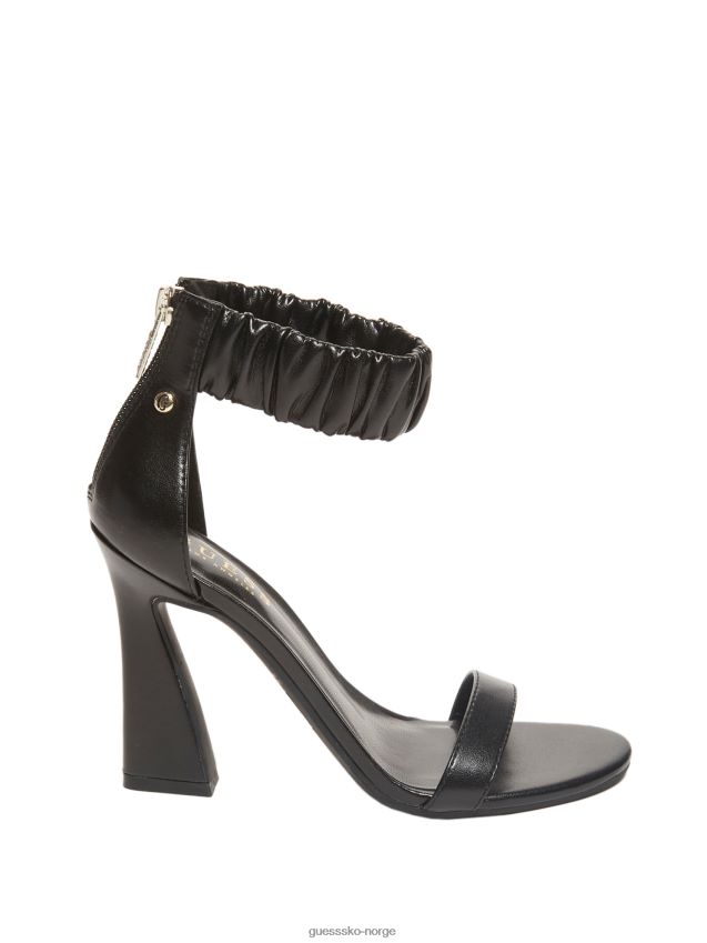 Guess black1 novel rynkede ankelhæler svart 1 kvinner F0LJ807581