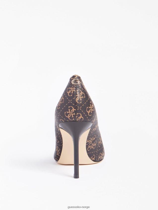 Guess brun dafne 4g banesko med logo brun kvinner F0LJ805611