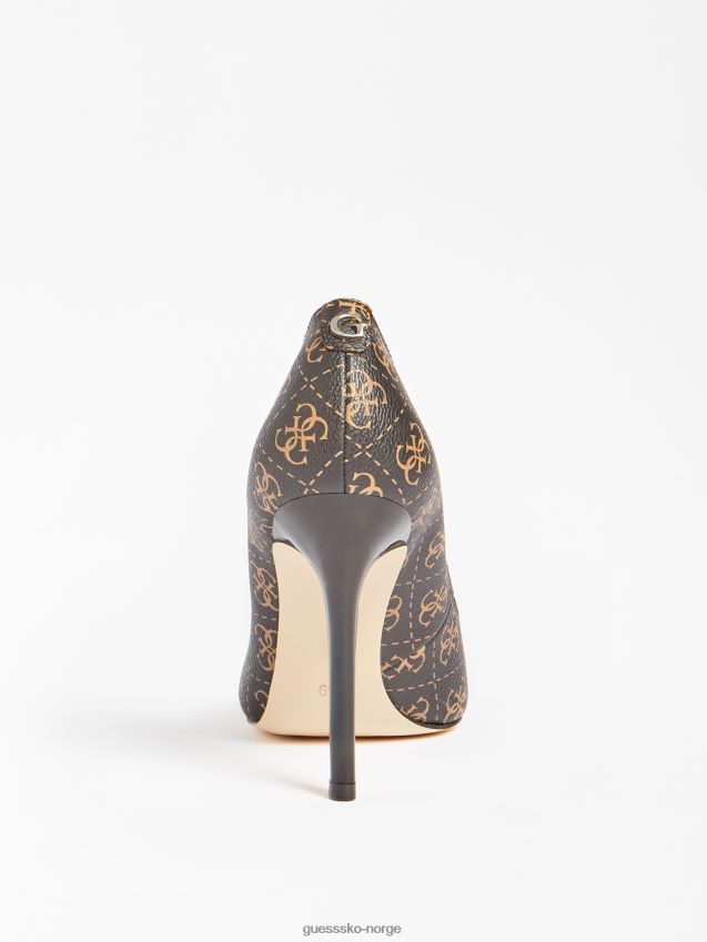 Guess brun gavi 4g banesko med logo brun kvinner F0LJ805618