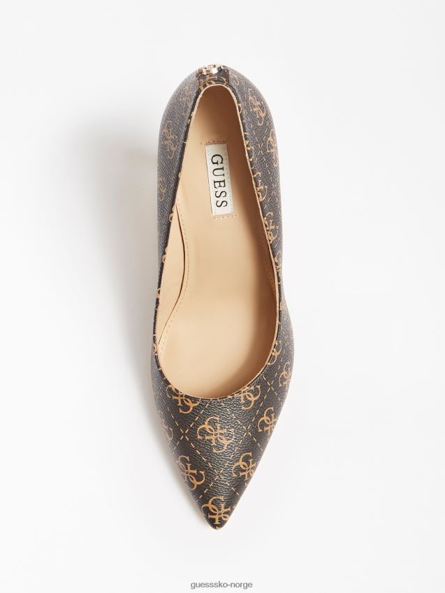 Guess brun gavi 4g banesko med logo brun kvinner F0LJ805618