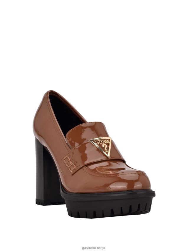 Guess glør chunky loafer lt brun Den er brun kvinner F0LJ807574
