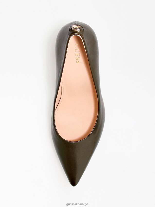 Guess grønne piera banesko i ekte skinn grønn kvinner F0LJ803031