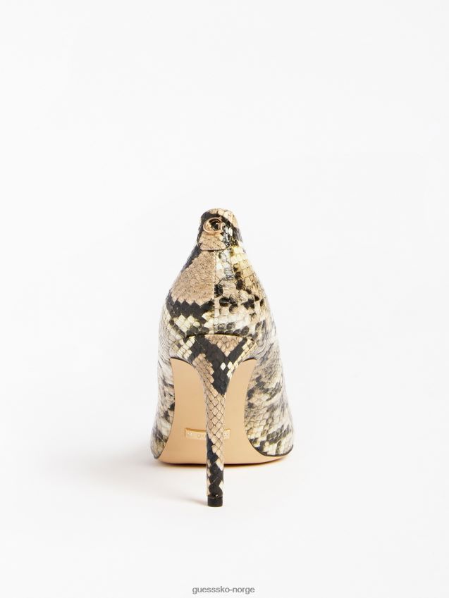 Guess hvit multi-piera banesko i python-look hvit multi kvinner F0LJ805630