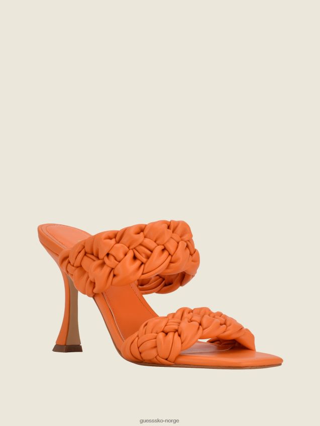 Guess hvitt blomstertrykk harlie flettede muldyr hvitt blomstertrykk kvinner F0LJ8010010