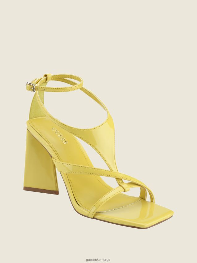 Guess kanai strappy flared hæler gul gul kvinner F0LJ8010012