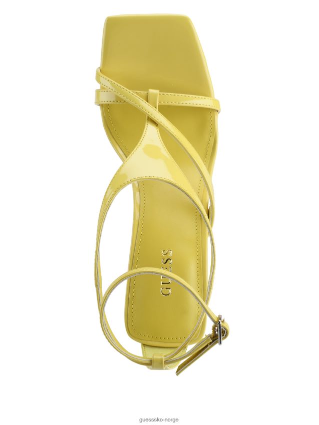 Guess kanai strappy flared hæler gul gul kvinner F0LJ8010012