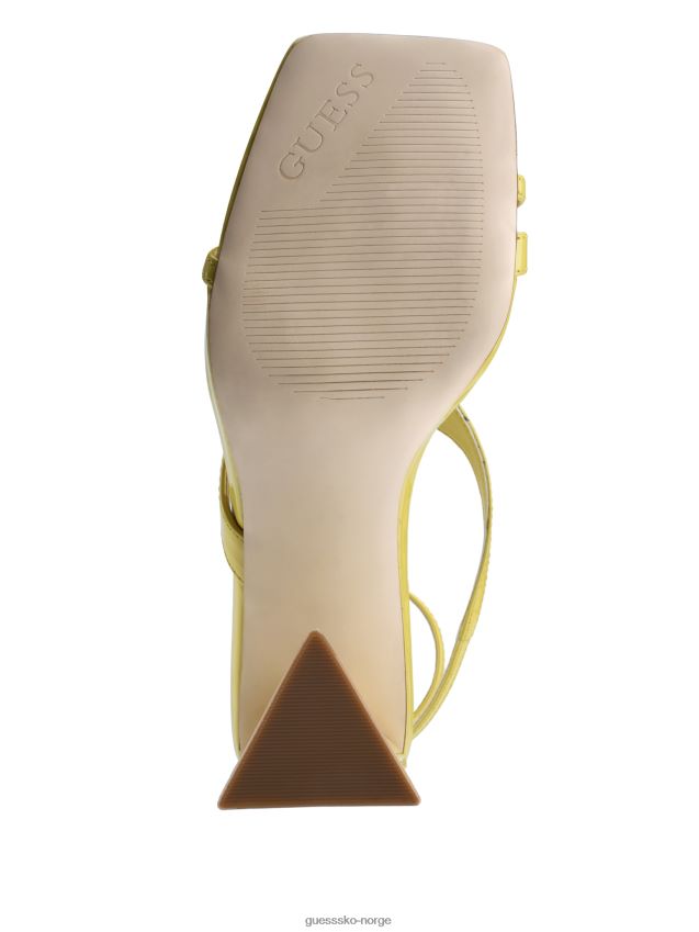 Guess kanai strappy flared hæler gul gul kvinner F0LJ8010012