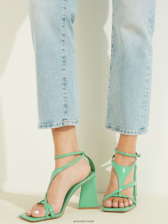 Guess kanai strappy flared hæler lysegrønne lysegrønn kvinner F0LJ8010009