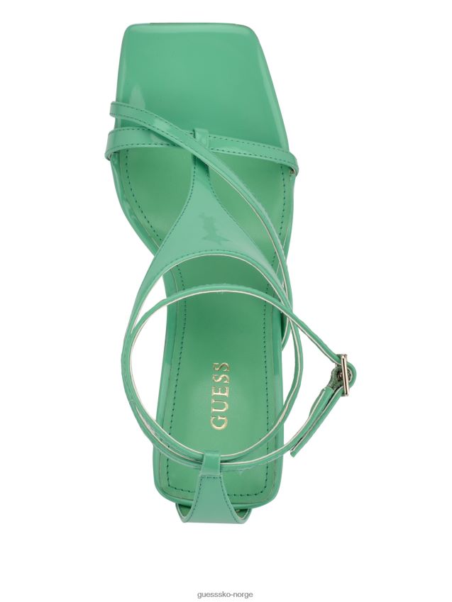 Guess kanai strappy flared hæler lysegrønne lysegrønn kvinner F0LJ8010009