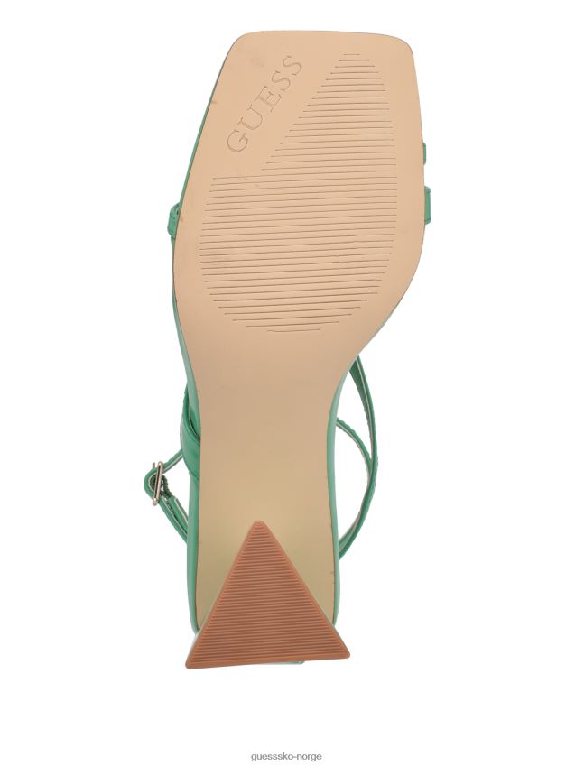 Guess kanai strappy flared hæler lysegrønne lysegrønn kvinner F0LJ8010009