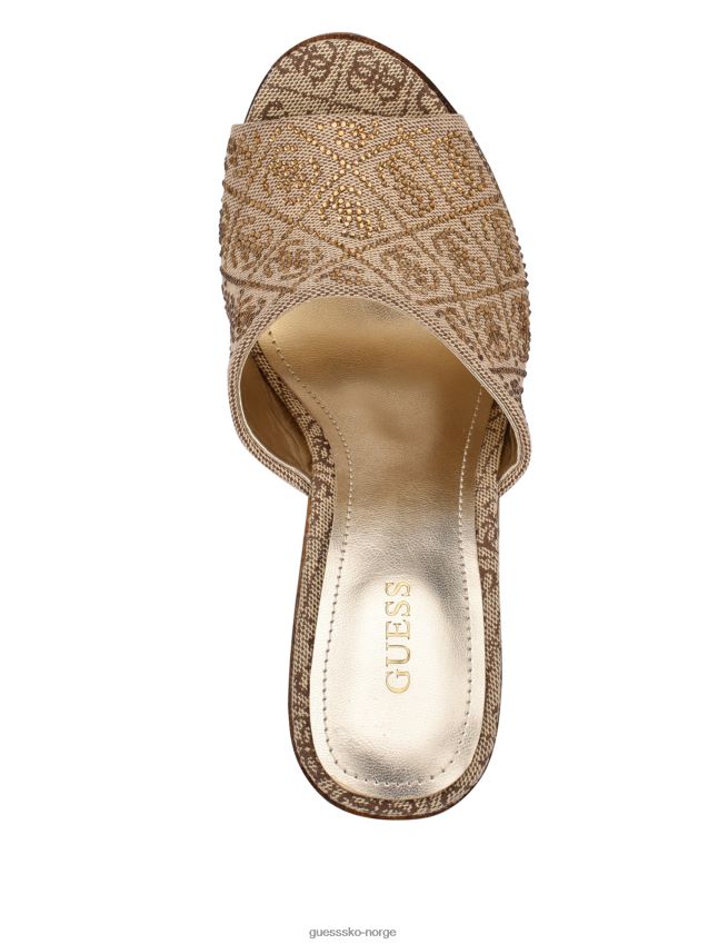 Guess lette naturlig 110 gemely logo rhinestone trehæler lys naturlig 110 kvinner F0LJ809954