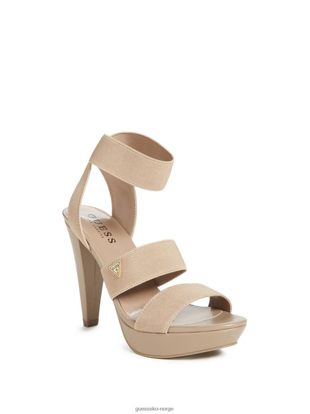 Guess lt brune netta elastiske hæler Den er brun kvinner F0LJ807563