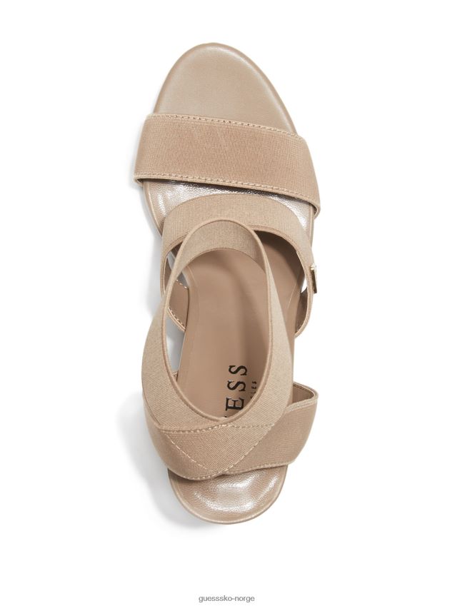 Guess lt brune netta elastiske hæler Den er brun kvinner F0LJ807563