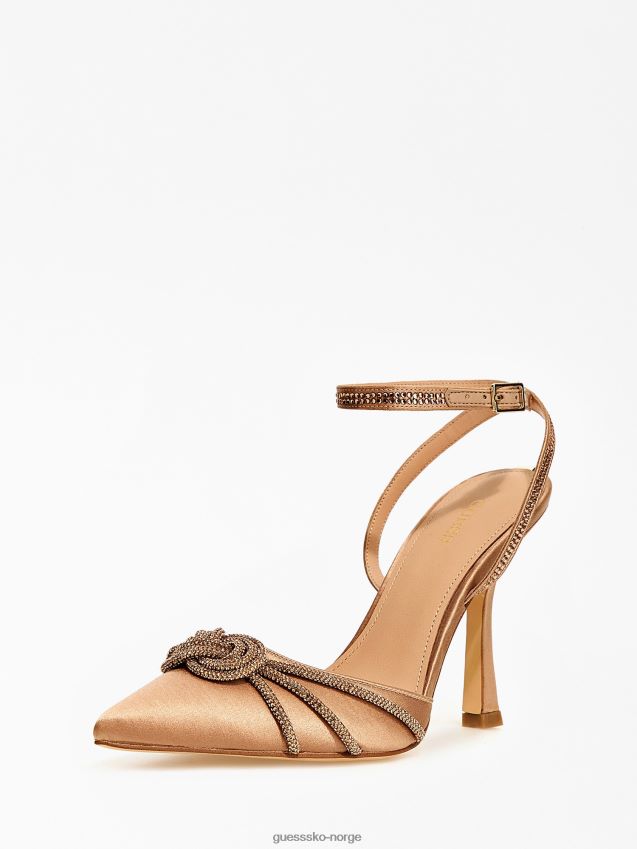 Guess lys rosa syena sateng sandal lyserosa kvinner F0LJ805593