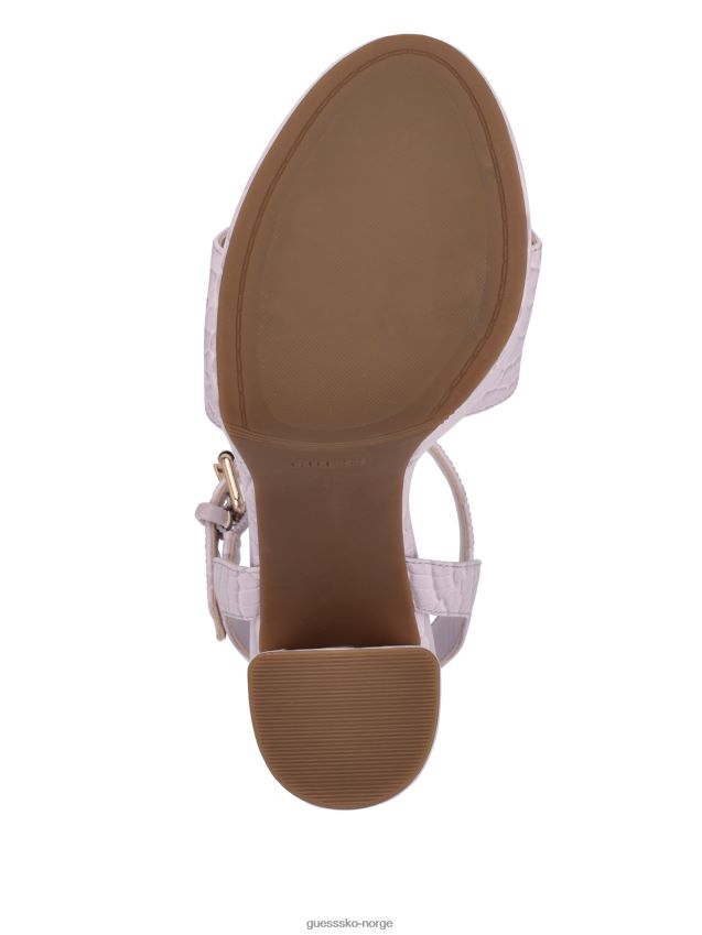Guess åpen lilla gabeli croc plattform sandal hæler åpen lilla kvinner F0LJ8010004