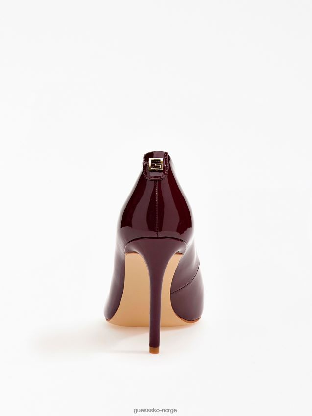 Guess røde piera banesko i lakk rød kvinner F0LJ803144