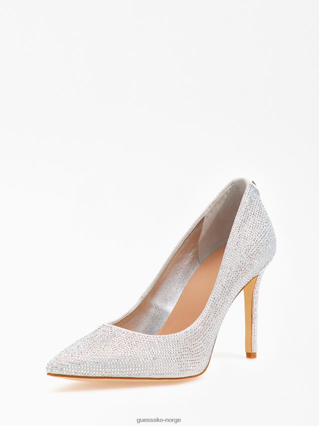 Guess sølv piera rhinestone banesko sølv kvinner F0LJ803259