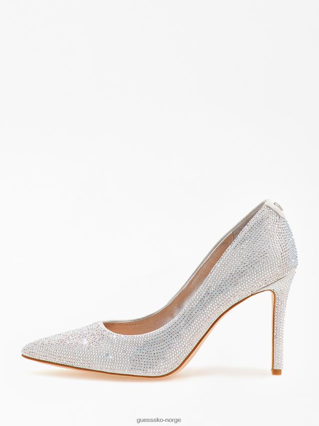 Guess sølv piera rhinestone banesko sølv kvinner F0LJ803259