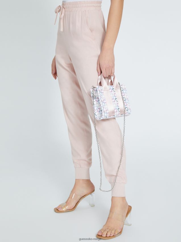 Guess sølv shelby klare akryl blokkhæler sølv kvinner F0LJ807525