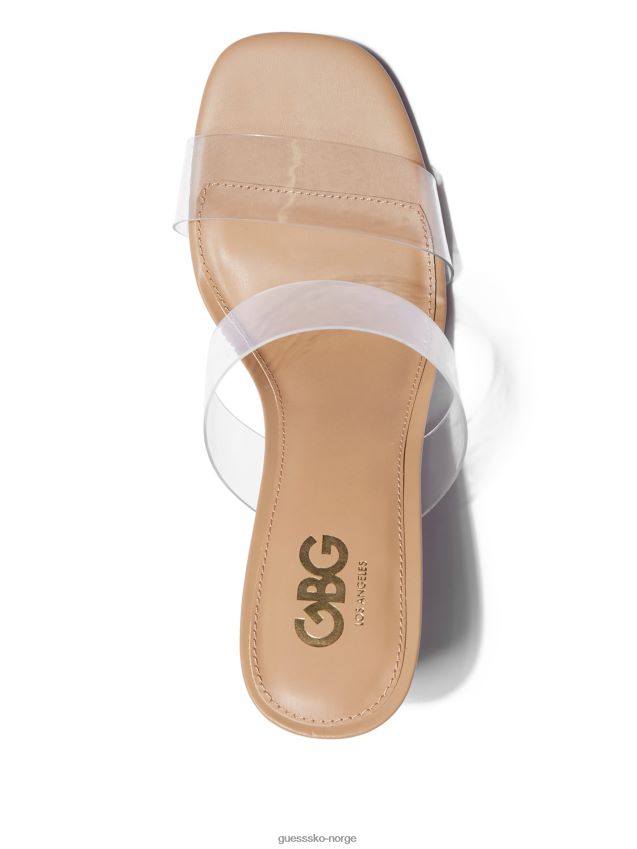 Guess sølv shelby klare akryl blokkhæler sølv kvinner F0LJ807525