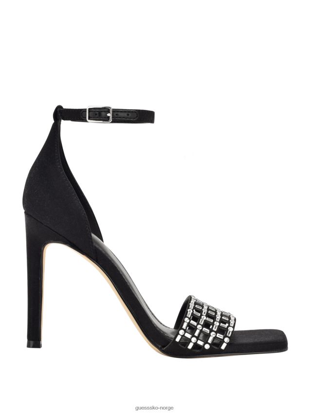 Guess svart 001 saile rhinestone bur strappy hæler svart 001 kvinner F0LJ809905