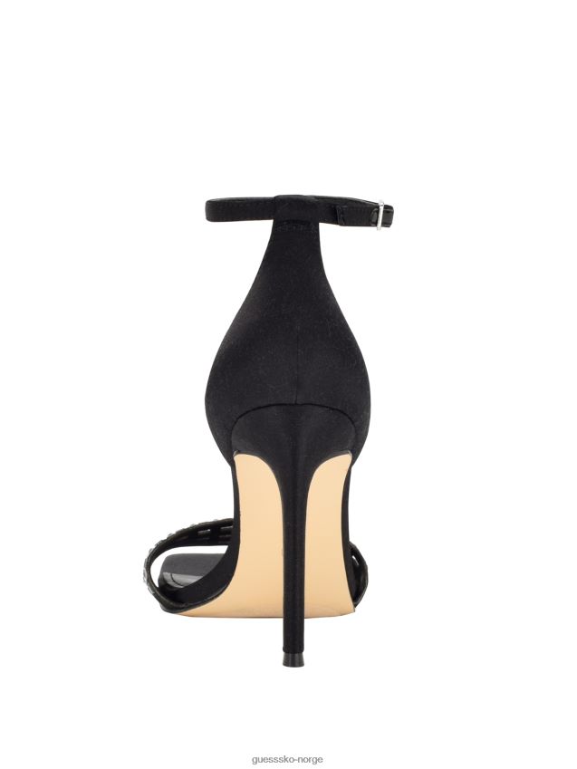 Guess svart 001 saile rhinestone bur strappy hæler svart 001 kvinner F0LJ809905