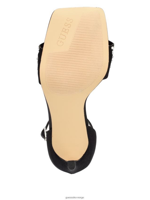 Guess svart 001 saile rhinestone bur strappy hæler svart 001 kvinner F0LJ809905