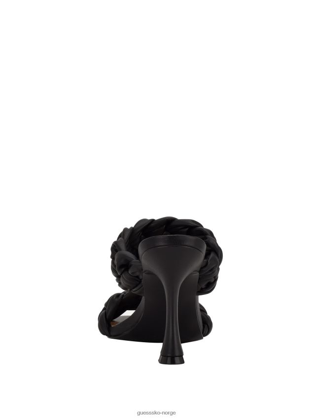 Guess svart harlie flettet muldyr med hæl svart kvinner F0LJ807611