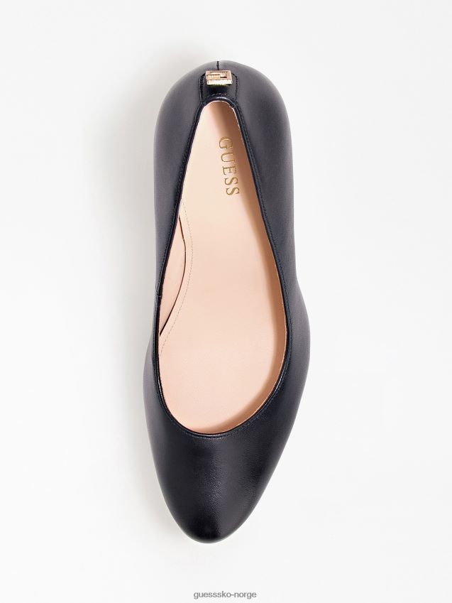 Guess svarte cador banesko i ekte skinn svart kvinner F0LJ803139
