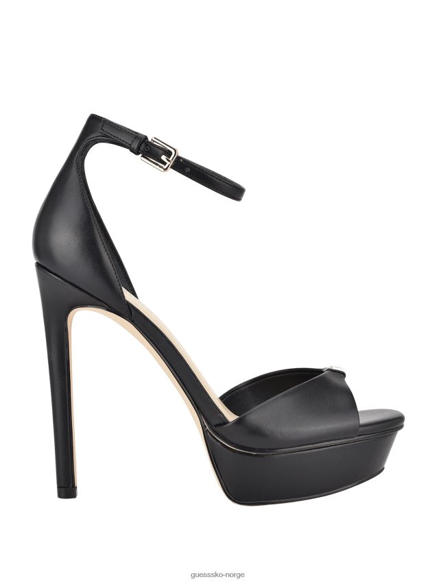 Guess svarte ellsyn plattformsandaler med stiletto svart kvinner F0LJ8010011