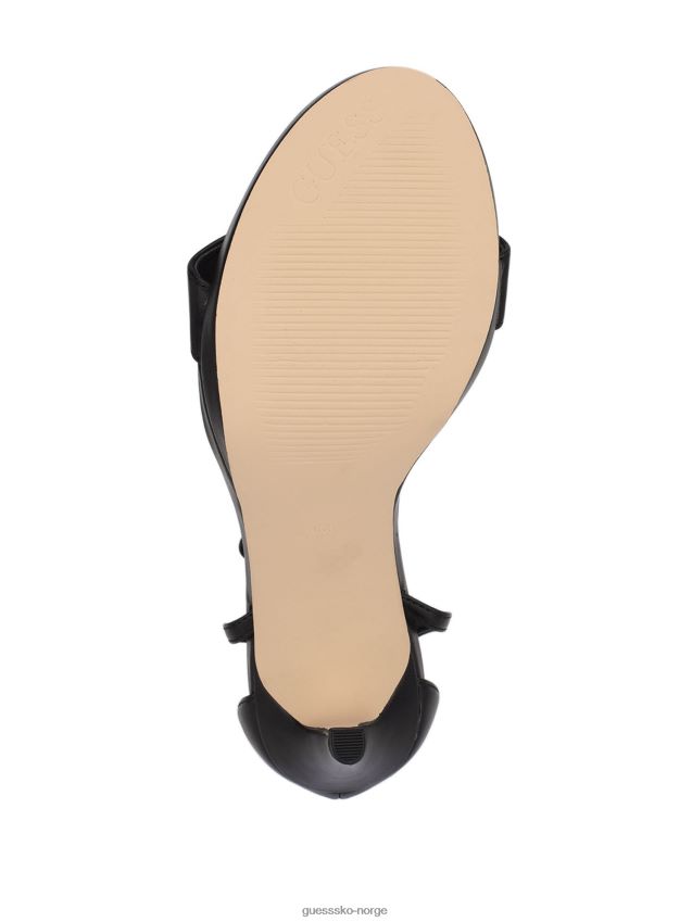 Guess svarte tecru stiletter med t-rem svart kvinner F0LJ809968