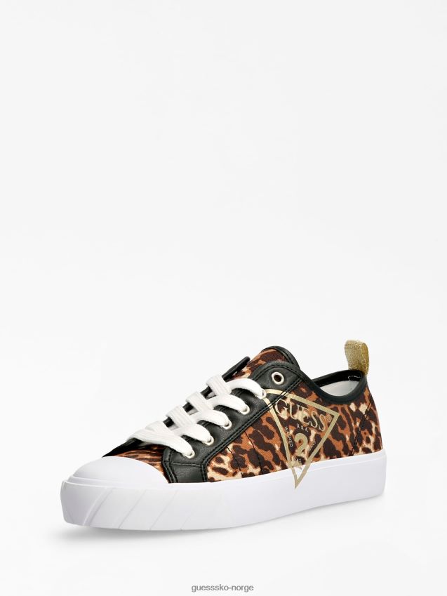 Guess animalier kerrie animalier sneaker dyrere kvinner F0LJ805623