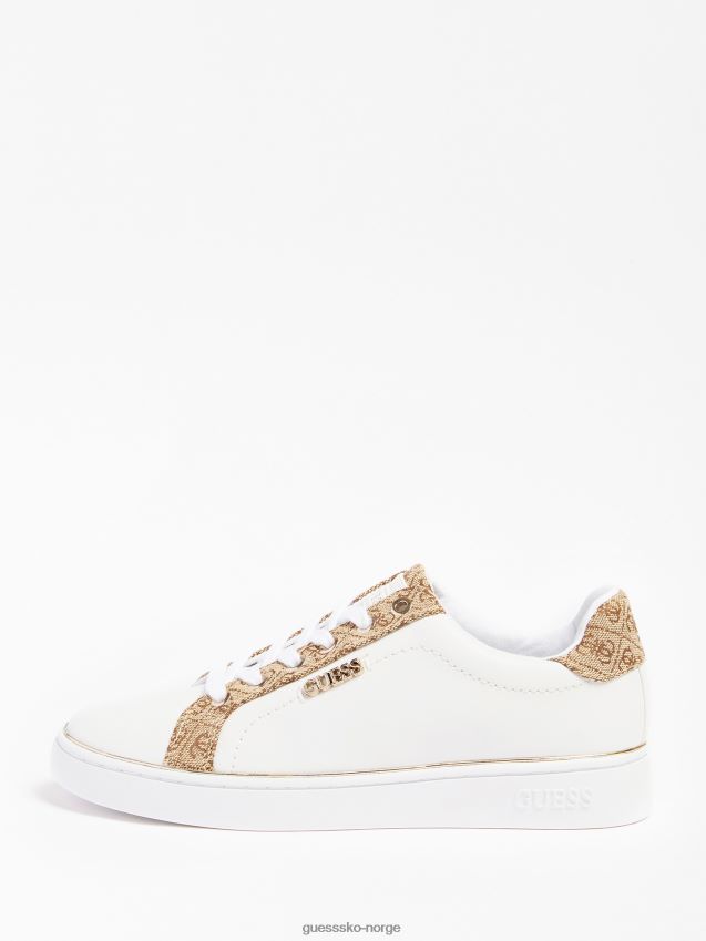 Guess beckie 4g logo joggesko hvit multi hvit multi kvinner F0LJ802668