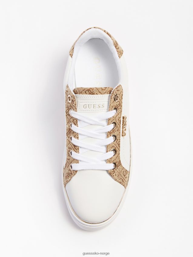 Guess beckie 4g logo joggesko hvit multi hvit multi kvinner F0LJ802668