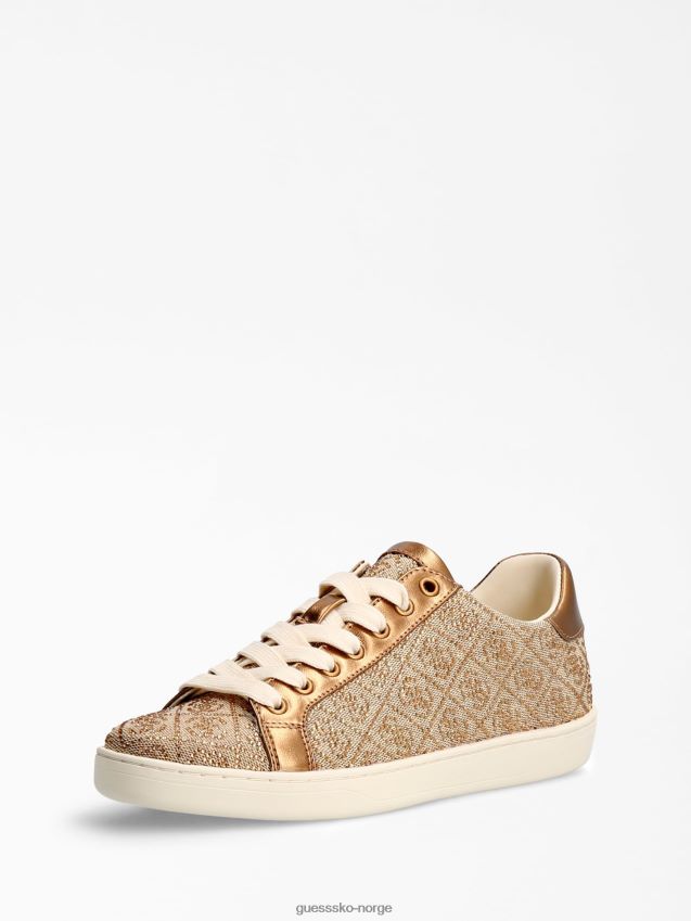 Guess beige rosalia rhinestone sneaker beige kvinner F0LJ803131