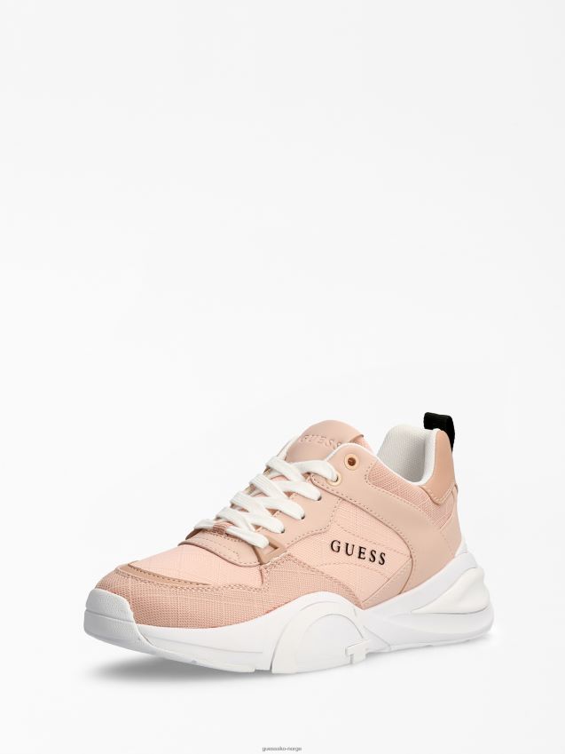 Guess bestie løpesko rosa rosa kvinner F0LJ805619