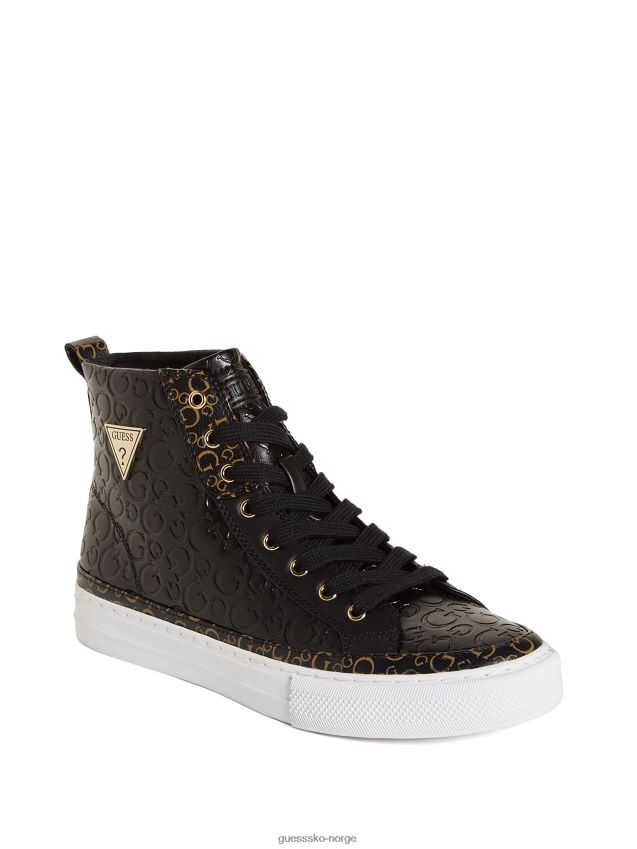 Guess black1 nå høye sneakers svart 1 kvinner F0LJ807471
