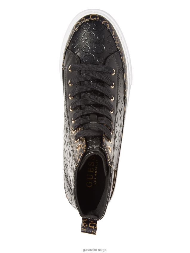 Guess black1 nå høye sneakers svart 1 kvinner F0LJ807471