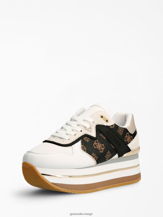 Guess brun løpesko med multi harinna-logo brun multi kvinner F0LJ802967