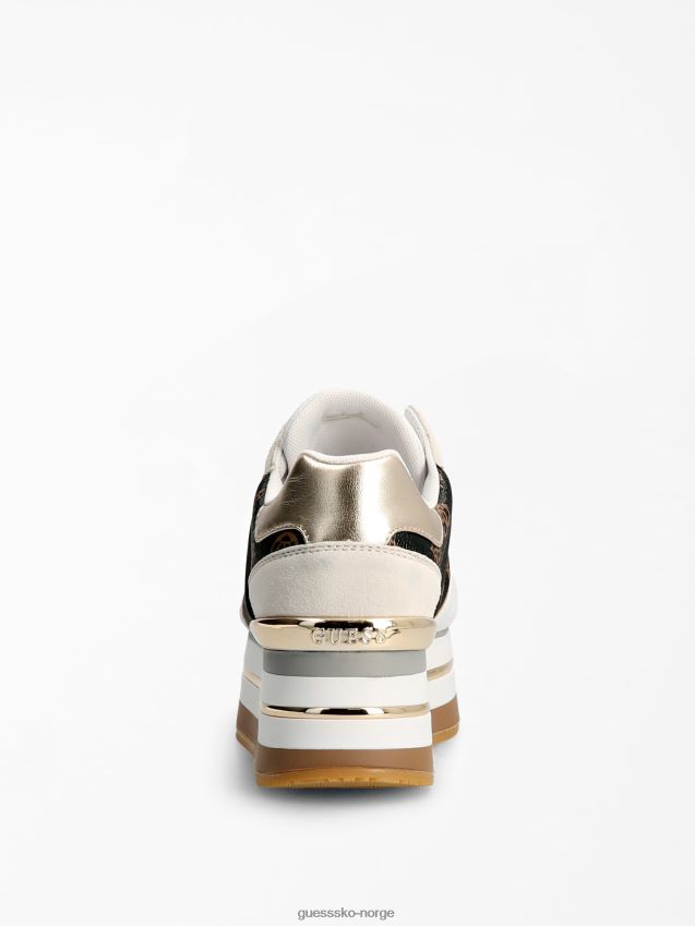 Guess brun løpesko med multi harinna-logo brun multi kvinner F0LJ802967