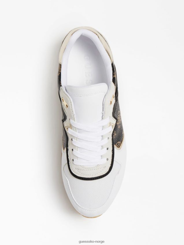 Guess brun løpesko med multi harinna-logo brun multi kvinner F0LJ802967